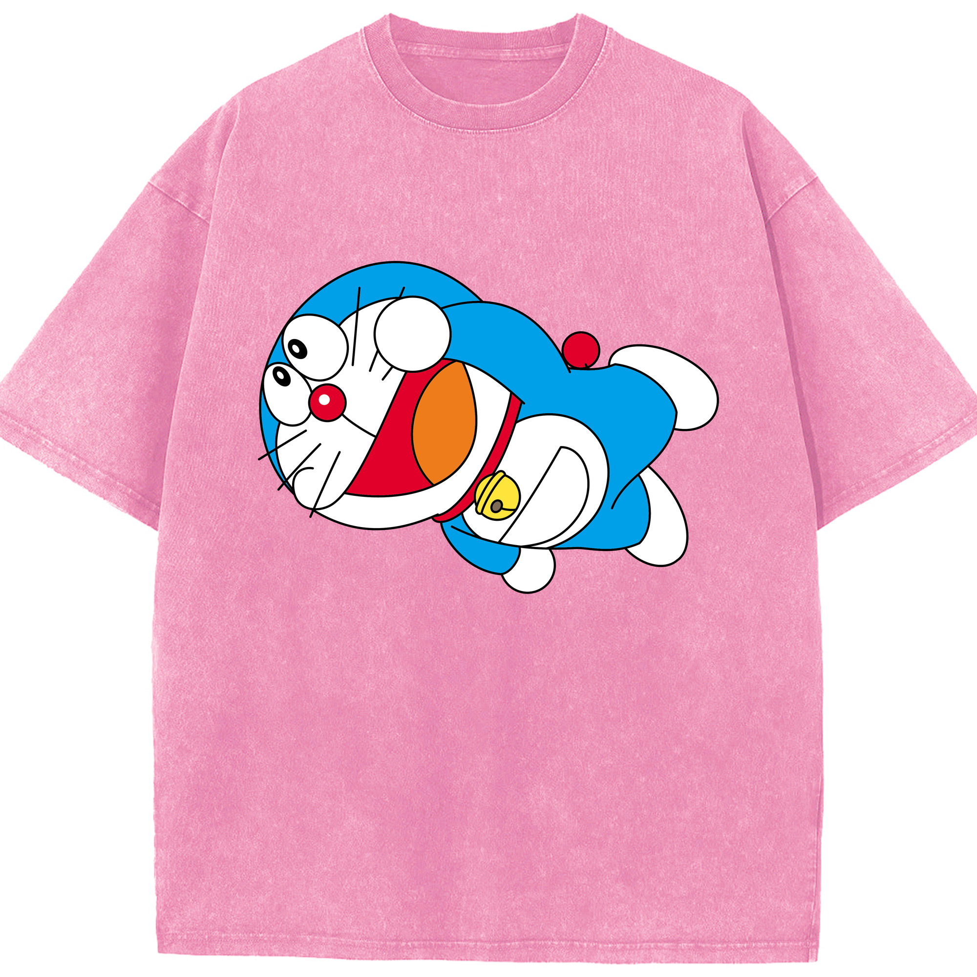 （画像用） ドラえもん Doraemon 綿100% ヴィンテージ風 半袖Tシャツ（フロントプリント）